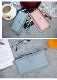 Women's Purse High Quality PU Leather Women's Wallet Zipper Bag Vintage Female Wallet Purse Fashion Card Holder Phone Bag