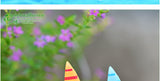 3pcs/lot micro-landscape decoration Mediterranean style Aegean sea zakka small sailing boat handmade aquarium decoration