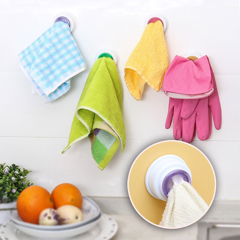 Wash Cloth Clip Holder Dish clout Storage Rack Bathroom Kitchen Storage Hand Towel Racks Clips WXV Sale