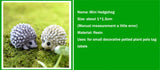 XBJ057 Miniature Hedgepig Set of 3pcs  Resin Hedgehog Figurine Garden Flower Pot Home Decoration
