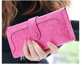 Fashion Retro Matte Stitching leather Wallet Women Long Purse Clutch Women Casual Hasp Dollar Price Wallet Handbag carteira