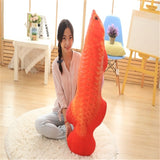 BZ403 3D Arowana mint fish plush toys Decorative Cushion Throw Pillow With Inner Home Decor Sofa Emulational Toys No Zipper
