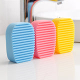 Convenient Colorful 1 pc Cleaning Washing Flexible Scrub Brush Hand-held Mini Washboard Antiskid Creative
