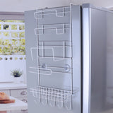 Refrigerator Rack Side Shelf Sidewall Holder Multifunctional Kitchen Supplies Organizer Household Multi-layer Fridge Storage