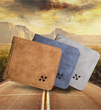 New Vintage High quality PU leather clutch male leather Wholesale ultra-thin fashion casual men's wallet clam