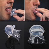 Health Care Silicone Anti Snoring Tongue Retaining Device Snore Solution Sleep Breathing Apnea Night Guard Aid Stop Snore Sleeve