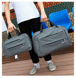 Luggage travel bags Waterproof canvas men women big bag on wheels man shoulder duffel Bag black gray blue carry on cabin luggage