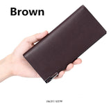 Soft leather business casual wallet High quality PU leather  clutch Card & ID Holders Long ultra-thin money
