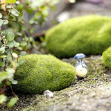 XBJ009 Miniature 1pc Stone Moss Garden Craft Fairy Bonsai Plant Decor Marimo Stone Artificial Moss Foam Stone Green Plant