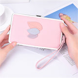 Tide leaf new long section of lychee pattern ladies wallet Korean casual lunch box clutch ladies' leather handbag purse