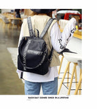 Backpack Female  New Korean Wild School Wind Student Bag Casual Color Letter Backpack Travel Bag