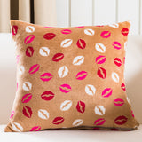 BZ118 Luxury Cushion Cover Pillow Case Home Textiles supplies Red Lips Plush decorative throw pillows chair seat