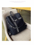 Backpack Female  New Korean Wild School Wind Student Bag Casual Color Letter Backpack Travel Bag