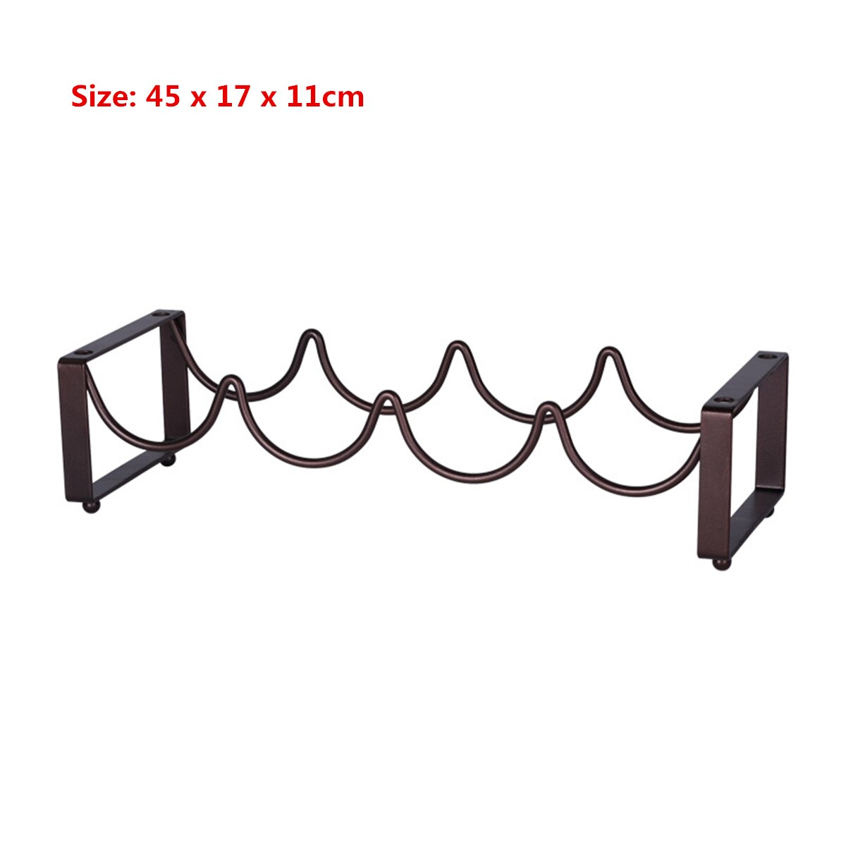Vintage Creative Wire Wine Rack Bottles Wine Display Rack Stand Storage Holds 4 Bottles Home Accessory Main image