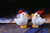 XBJ160 Mini 5pcs White little cock decoration supplies moss micro landscape deco  Garden deco Creative handicrafts