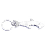 Bottle Opener Alloy Keychain And Opener Creative Fish Keychain 1 pc 2 in 1 Shark Shape Beer Opener Keyring Can Openers