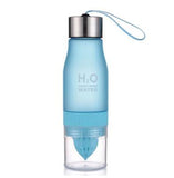 New Xmas Gift 650ml Water Bottle plastic Fruit infusion bottle Infuser Drink Outdoor Sports Juice lemon Portable Kettle