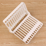 Kitchen Foldable Dish Plate Drying Rack Organizer Drainer Plastic Storage Holder