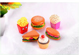 3pcs/lot burger sushi DIY cake accessories accessories creative keychain accessories micro landscape PVC crafts ornaments