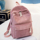 New Women Backpack Fashion School Bag For Teenage Girls Cute Student Backpacks Velour Casual Ladies Schoolbag mochila