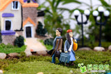 1pair Moss micro landscape decoration Left to right Couple decoration Multi-meat combination potted Small ornaments