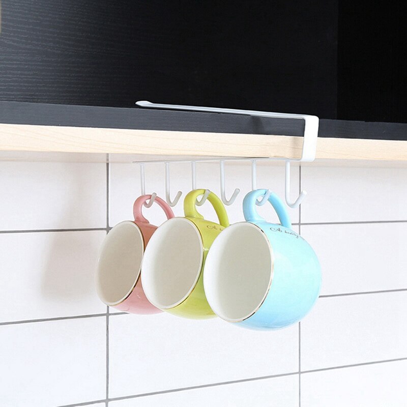Kitchen Storage Rack Holder Cup Board Hanging Hook Hanger Multifunctional Home Accessories Cooking Tools Towel Storage