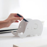 Home Office Desktop Elephant Wood Box Sundries Organizer Stationery Pencil Holder Phone Holder Pen Bracket Stand Storage Rack