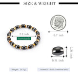 1Pc Magnet Bracelet Slimming Weight Loss Bracelet Slimming Hand Chain Round Hematite Magnetic Stone Therapy Jewelry Health Care