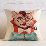 BZ109 Luxury Cushion Cover Pillow Case Home Textiles supplies Lumbar Pillow Mr.cat Pattern decorative throw pillows chair seat