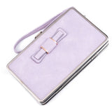 New bow lunch box bag litchi pattern wallet the long section of the phone package Money bags women's wallet wallet-fem