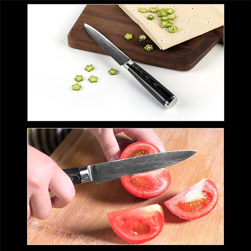 Brand 5" damascus steel kitchen knife sharper chef knife kitchen knife