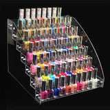 Clear/Transparent Nail Polish Rack Multi layers Cosmetic Varnish Display Stand Holder Manicure Tool Organizer Storage Shelf