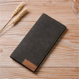 Fashion buttons ultra-thin young High quality PU clutch leather Multi-functional soft leather men's wallet