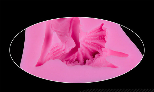 Hot Birthday Gift DIY Handmade Fondant Candle Molds Sugar Craft Tools Baby Girl Craft Art Silicone Soap Mold