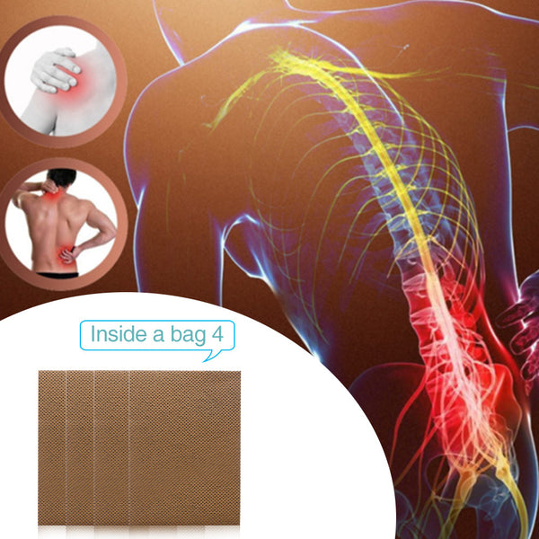 Pain Relief Patch Chinese Tibet Natural Herbal Medical Neck Back Muscle Orthopedic Arthritis Plaster 4Pcs/Bag