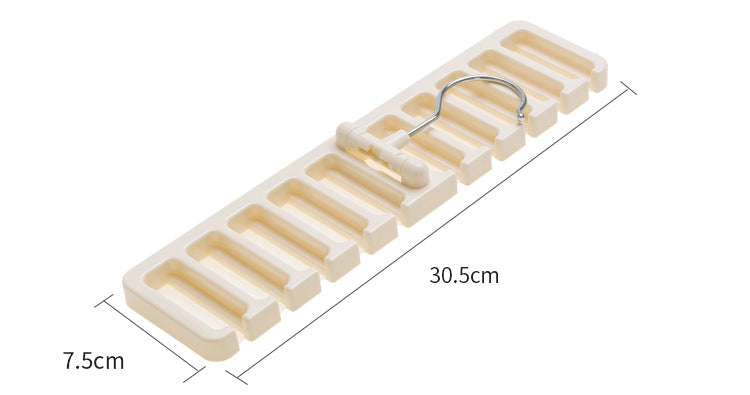 10 Grid Storage Rack Tie Belt Organizer Space Saver Rotating Scarf Ties Hanger Holder Hook Closet Organization Tops Bra Belt Bag Secondary image