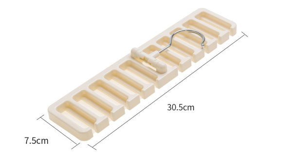 10 Grid Storage Rack Tie Belt Organizer Space Saver Rotating Scarf Ties Hanger Holder Hook Closet Organization Tops Bra Belt Bag