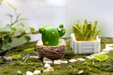 XBJ059 Craft Mini Simulation Resin Succulents Models Garden Miniatures Potted Plants Ornament Home Decor