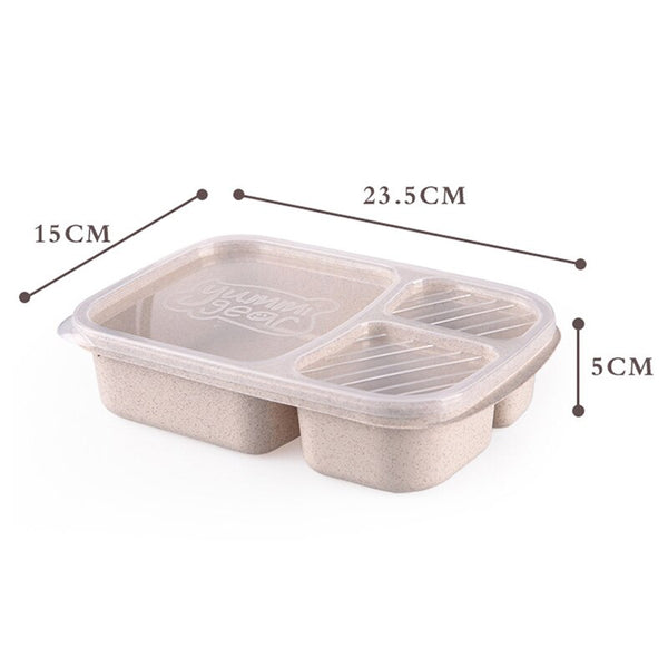 New Natural Material Lunch Bento Box Food Heated Thermos Container For Children Adults Kid Kitchen Dining Tools