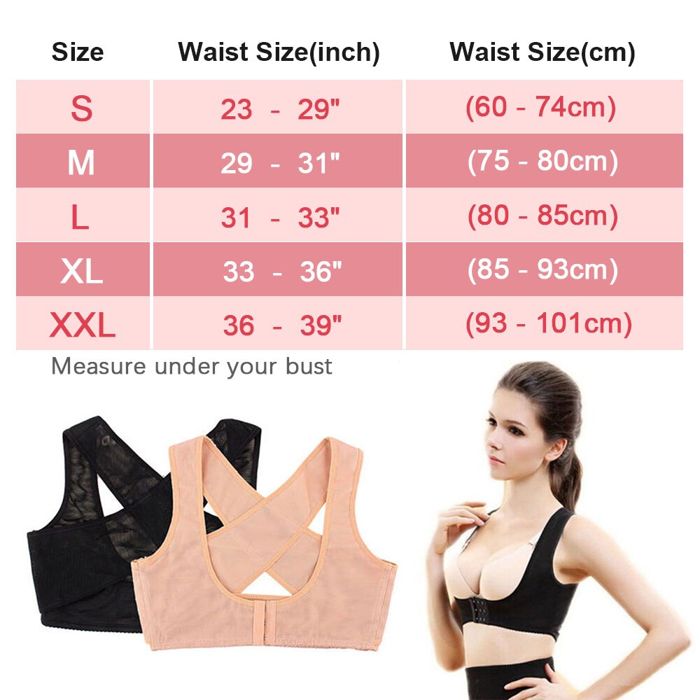 1PCS Women Chest Posture Corrector Support Belt Body Shaper Corset Shoulder Brace for Health Care Drop Shipping S/M/L/XL/XXL Secondary image