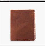 New high quality Cow wallet  leather casual handmade Money wallet retro fashion crazy horse leather simple  men's wallet
