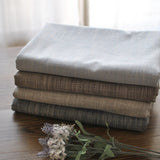 BZ308 Solid color Japanese-style striped with simple theatrical drape factory outlets table cloth fabrics Home Decoration