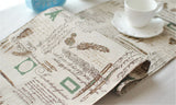 BZ384 American Country Tower Customized cotton ancient British style decoration cabinet's gift linen table runner