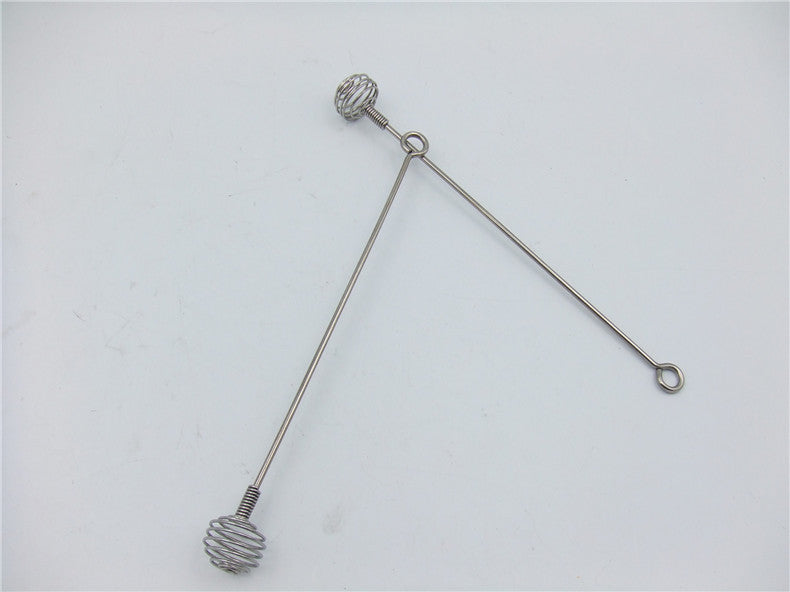 New arrival High Quality Long Handle Stainless steel Honey Bee Stirring Liquid Muddler Juicer Mixer Egg Blender