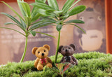 XBJ122 Mini 6pcs Cute bear decoration supplies moss micro landscape deco Garden deco Creative handicrafts