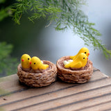 XBJ086 Mini 4pcs Oriole bird Bottle decoration supplies moss micro landscape deco  Garden deco Creative handicrafts