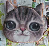 Coin Purses Wallet Ladies 3D Cat Dog Face Animal Change Money Bag Fashion Cute Small Zipper bag for Women Change Purse Pouch