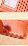 Women Wallet Leather Card Coin Holder Money Clip Long Clutch Phone Wristlet Trifold Zipper Cash Photo Famous Brand Female Purse