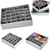 Non-woven Fabric Foldable Underwear Socks Drawer Organizer Storage Box Useful 30 Cells Container Boxs