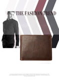 Cow leather Europe & American fashion casual wallet crazy horse genuine wallet Card & ID Holders purse for men